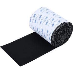 VOCOMO Felt Furniture Pads, Heavy Duty Felts Strip Roll with Adhesive Backing Felt Pads Furniture Feet Cuttable Felts Tape for Protecting Hardwood Floors(5 x 120 x 0.12 Inch, Black)