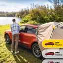 FanttikOutdoor Beta C6 Apex SUV Tent 6 Person Instant Cabin Car Tent Setup in 60 Seconds with Rainfly & Windproof Portable with Carry Bag for Family Camping, Upgraded Ventilation, Khaki