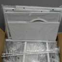 Somdot White Nightstand with 4 Drawers, Vertical Storage Tower Fabric Dresser for Bedroom, Nightstand Bedside Table Furniture, Sturdy Steel Frame, Wooden Top & Easy Pull Fabric Bins (11.4"D x 15.2"W x 36.3"H (4 Drawers))