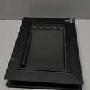 Cat Door for Door, All Aluminum Frame, Small Pet Door for Interior and Exterior, Heavy Duty Doggy Door, Double Magnetic Flaps, Thermal Tnsulation, Energy Efficient, Sliding Lock Panel(Pets Up to 22Lb)