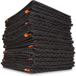WEN 272812 72-Inch by 80-Inch Heavy Duty Padded Moving Blankets, 12 Pack