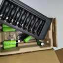 Amazon Basics Rechargeable AA NiMh Batteries with 8-Bay Battery Charger, USB-C Port, No AC Power Adapter, 8 Count (Pack of 1), Black