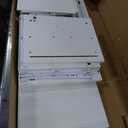 VASAGLE 3 Drawer File Cabinet, File Cabinet with Lock, Printer Stand, Office Filing Cabinet Organizer, for A4 and Letter Size Files, Cloud White UOFC055W14