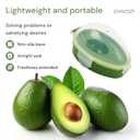 Avocado Keeper - Plastic Avocado Keeper Storage Container - Reusable Avocado Holder Organizer for Fridge - Fruit & Avocado Container to Keep Fresh, 2 Pcs