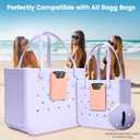 OUTXE Silicone Phone Holder Accessories for Bogg Bag, Phone Case Holder Compatible with All Bogg Bags, Peachy Beachy Cell Phone Insert for Simple Modern Beach Bag