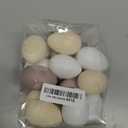 Gejoy 24 Pcs Neutral Easter Eggs Plastic Fake Chicken Eggs 2.36 Inch Vintage Boho Easter Decor Pastel Bowl Vase Fillers Farmhouse Spring Decorations for Home Table DIY Craft (Cream)