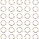 30 Pcs White Pearl Beaded Napkin Rings 1.9 Inch Stretched Rhinestone Napkin Holders, White and Gold