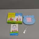 Spanish & English 510 Words Alphabet Bilingual Talking Flash Cards for 3-8 Years Toddlers, Pocket Speech Buddy Therapy Autism Toys, Educational Learning Interactive Toy for Boys Girls Kids Gifts Blue