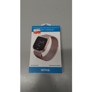 STAINLESS STEEL MESH BAND FOR USE WITH FITBIT VERSA ROSE GOLD - New