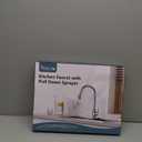 FEELSO Kitchen Faucets with Pull Down Sprayer, High Arc Stainless Steel Single Handle Kitchen Sink Faucet, 1 or 3 Hole Brushed Nickel Water Faucets for Farmhouse Laundry Camper Rv Bar