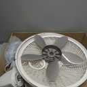 Lasko Cyclone Pedestal Fan, Adjustable Height, Remote Control, Timer, 3 Speeds, for Bedroom, Kitchen, Office and Living Room, 18", White, 1885, Large, 53.5 In. Tall