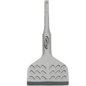 SDS Plus Floor Scraper 4 in. x 11 in. Wide Angled Flooring Adhesives Remover, Cranked Thinset Removal Chisel Tool