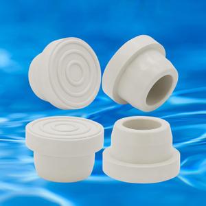Pool Ladder Bumpers - White Rubber End Plugs for 1.9" Inground Pool Ladders - 4 Pack