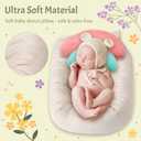 M&G House Newborn Photography Props - 6pcs Baby Photoshoot Props, Adjustable Photography Props Fits 0-6 Months Baby, Ultra-Soft Photo Donut Posing Pillow Basket - Multicolor