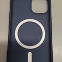 SUPFINE Magnetic for iPhone 14 Case & iPhone 13 Case (Compatible with MagSafe) (Military Grade Drop Protection) Slim Translucent Matte Shockproof Phone Cover,Deep Blue