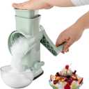 Home Use Rotary Ice Shaver with Handle Manual Hand Crank Snow Cone Maker Machine Qucik Shaved Ice Maker with Suction Feet, Premium Portable IceCrusher and Shaved IceMachine