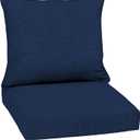 Arden Outdoor Deep Seat Cushion Set, 22 in x 24 in, Weather-Proof, Rain-Proof, Fade Resistant Patio Cushion Sapphire Blue Leala (22" x 24")