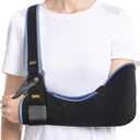 VELPEAU Arm Sling Shoulder Immobilizer for Women and Men, fit Left or Right Arm - Rotator Cuff Support Brace - Medical Sling for Shoulder, Clavicle, Elbow Injury (Comfort type, 2X-Large: Bust 47-53) (2X-Large (Pack of 1))