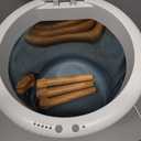 SereneLife Freestanding Towel Warmer 18" Hot Towel Warmer with Legs for Bathroom & Spa, 12L Capacity, Built-In Timer, Aroma Discs & LED Indicator, Fits One Towel or Robe, Gray (White Oak Grain)