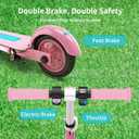 Electric Scooter for Kids Ages 6-14, 4 Height Adjustable