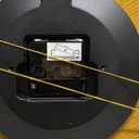 CHYLIN Wall Clock - 16 Inch Silent Non Ticking Coastal Wall Clocks Battery Operated, Wooden Rustic Farmhouse Clock Decorative for Living Room, Kitchen, Bathroom, Office (Blue)