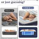 VOSSER King Size Air Mattress with Built-in Pump, 18" Raised, Blow Up Bed