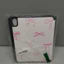 DONGKE Case for iPad 11th Generation 11 Inch 2025 (A16 Chip) & iPad 10th Generation 10.9 Inch 2022 with Pencil Holder-[Auto Wake/Sleep], Trifold Stand Soft TPU Protective Cover, Pink Bows