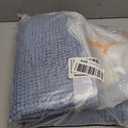 BSICPRO Bathroom Rugs Sets 2 Piece, Non Slip Striped Bath Mats, Denim Blue