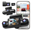 REDTIGER 4 Channel 360° View Dash Cam, Dual STARVIS 2, 2.5K*2+1080P*2 Dashcam Front and Rear Inside Left Right, 5.8GHz WiFi, 8 IR Lights Night Vision, 4 Adjustable Lenses, Included 128GB Card (VP40)