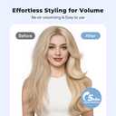 Farery 2.4" Thermal Brush, Large Barrel Heated Round Brush with Triple PTC & 5 Heat Settings (280-420F), Lightweight Dual Voltage for Voluminous Big Curls, Waves & Straightening Long Hair