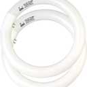 CHKADAWA FCL30/30K T9 9 inch 30 Watts Circular Fluorescent Light Bulbs, Round FCL30EX-L 27K Circline Light Bulb FC9T9/KB 30W 830 3000K, 32030 WW Warm White, G10q 4 Pin Base, 2 Pack