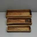 Creative Co-Op Set of 3 Found Wood Boxes (Each one Will Vary)