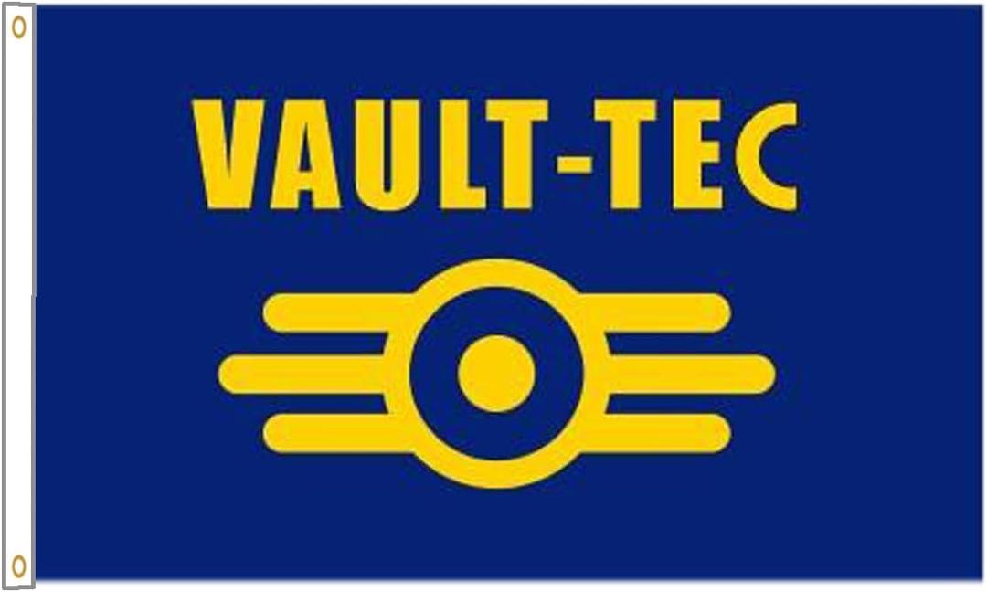 Vault Tec Flag 3x5ft Banner Polyester Flag For Garage Room Man Cave