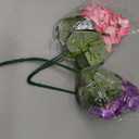 Artificial Geraniums Flowers for Outdoors, 6 Bundles Realistic Silk Fake Geranium, No Fade Faux Plants for Hanging Baskets, Window Boxes, Planters - Porch, Patio, Garden Decor(Mix Colors)