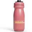CamelBak Podium 21oz Bike Water Bottle - Easy Squeeze Bottle - Fits Most Bike Cages, Coral Sunset