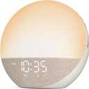 Odokee Sunrise Alarm Clock White Noise Machine: Natural Wake Up Light | Dimmable Clock with Bluetooth Speaker for Bedroom - 25 Sleep Sounds for Baby Adults Kids Putty