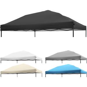 8x8 Canopy Replacement Top, Replacement Cover for 8x8 Pop Up Canopy Tent (Top Cover Only) Black