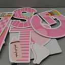 Elcoho 12Pcs Its A Girl Yard Sign with Stakes Stork Baby Shower Yard Sign Pink Gender Reveal Lawn Sign Welcome Home Yard Sign for Outdoor Baby Shower Party Decoration