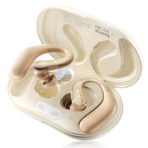 Hearing Aids, Hearing Aids for Seniors with Automatic Noise Cancelling for the Hearing Loss, FSA&HSA Eligible, Rechargeable Bluetooth Hearing Amplifiers with APP Volume Control, Premium Comfort Design and Wear (Beige)