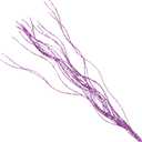 10 PCS Glitter Christmas Picks Sprays Sparkle Curly Ting Branches Decorative Sticks Stems Artificial Curly Wispy Willow Twigs for Christmas Tree Vase Fillers Crafts Garland Home Decor (Purple, 10)