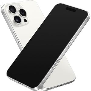 Fake Phone Dummy Prop Phone, Black Screen Decoy PhonePear PhoneNon-Working Phone16 Pro for Kid Play, Display PhoneLook Like Real Phonepro max16 ((16ProMax,White Titanium,Black Screen)