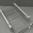 Vacane Large Fridge Under Shelf Drawer, Pull Out Refrigerator Drawer Organizer Fridge Organizer Bins, Fridge Storage Container Holder for Produce, Deli Meat, Cheese, Bacon, Easy to Install-L
