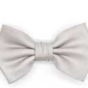 OCIA Mens Pre-tied Solid Bowtie Adjustable Formal Tuxedo Bow Tie for Wedding Party (Gray)