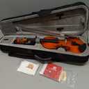 Vangoa 1/4 Violin Set for Beginners, Fiddle Quarter Size with Hard Case, Rosin, Tuner, Mutes, Shoulder Rest, Strings, Notes Stickers (Imprinted Finger Guide on Fingerboard)