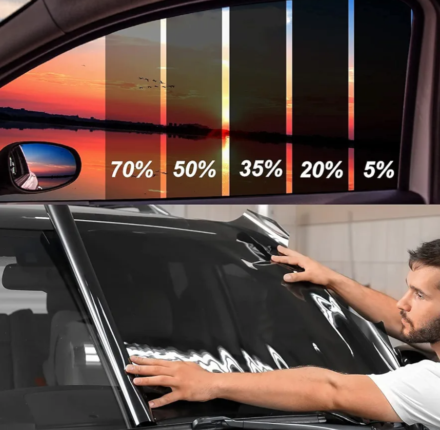 TOYOCO 70% VLT Ceramic Car Window Tint Film - (30in x 10ft) Window Privacy Film, 99% Blocks UV & 95% IR Ray, Glare Reduction Blackout Window Film Auto Car Windshield Sun Shade Roll