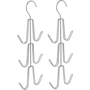 Purse Organizer for Closet, 2Pcs Purse Hanger, 360 Rotating Rack with U-Shaped Hooks, Space-Saving Functional Sturdy Metal Bag Hanger for Hanging Handbags, Belts, Hats, Rack