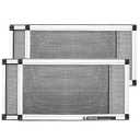 Yoochee Expandable Window Screen, 2 Pack Adjustable Window Screen (10" H x 19" - 36" W) - Small Replacement Window Screens with Frame, Durable Replacement Screen for Window
