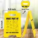 2 x Funny Math Teacher Gifts for Women Men, Math What Part of Don't You Understand Desk Sign School Office Decor