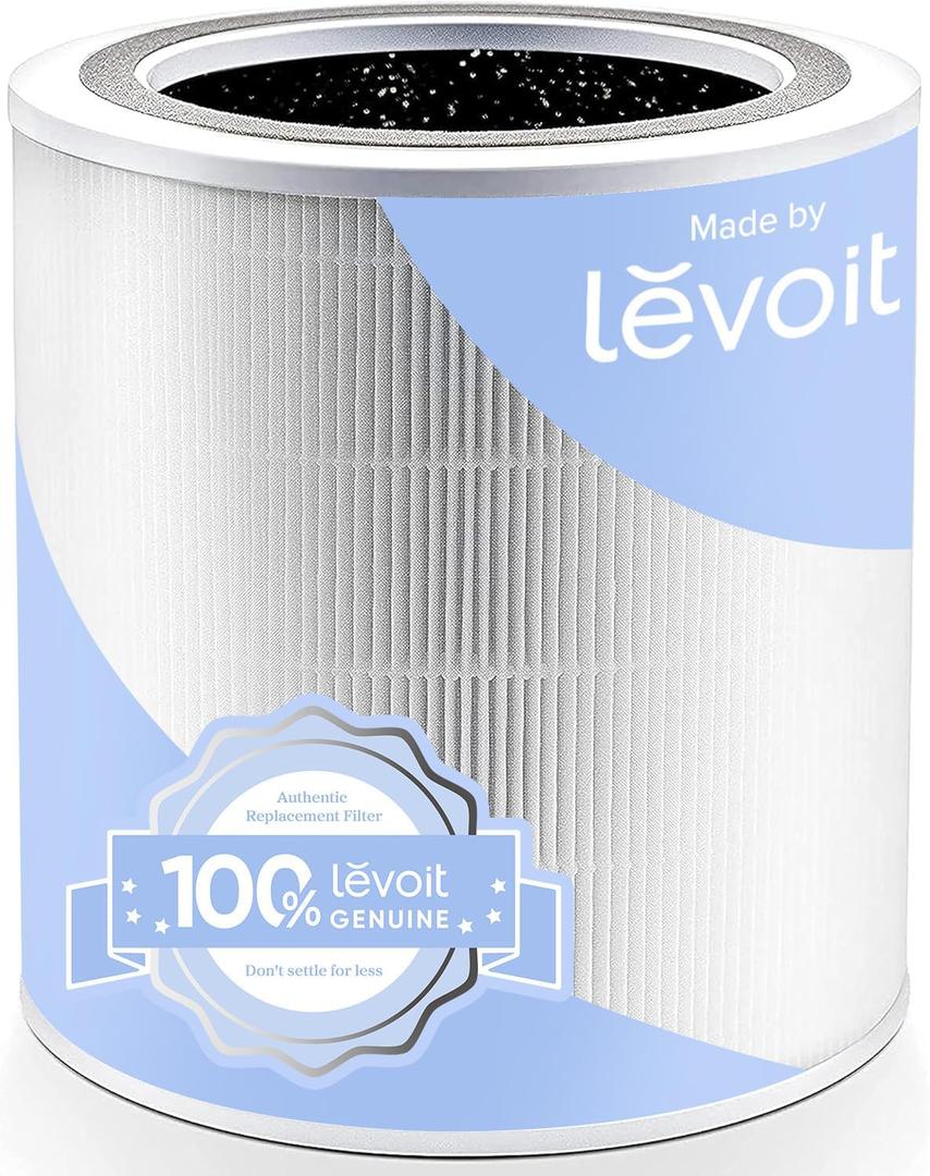 Levoit Core 400S-P Air Purifier Genuine Replacement Filter, AHAM VERIFIDE, Supports HEPA Sleep Mode, High-Efficiency Activated Carbon, Removes Smoke, Odors, Allergens, Core 400S-RF, 1 Pack