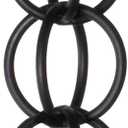 Monarch Rain Chains Aluminum Ring Rain Chain, 8.5 ft Black Powder Coated Aluminum Decorative Rain Catcher Chain for Gutters, Black Aluminum Rain Gutter Replacement Downspout